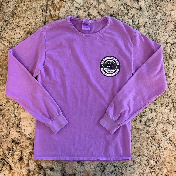 Vail Colorado Long Sleeve Tee Rocky Mountains 1966 Logo T-Shirt - Picture 2 of 9